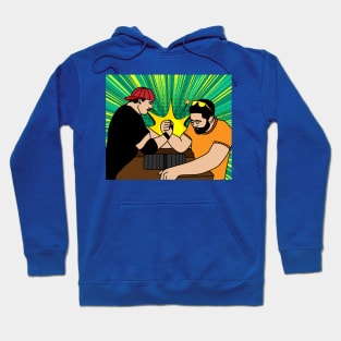 Funny Colorful Arm Wrestling Hoodie